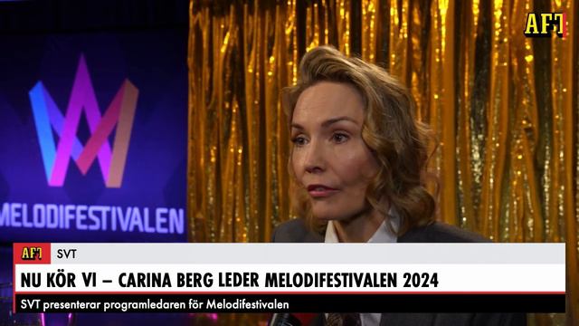 KLART: Carina Berg är programledare för Melodifestivalen 2024