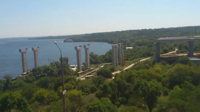 Zaporizhya, New Bridge - Запорожье, Новый мост.mp4