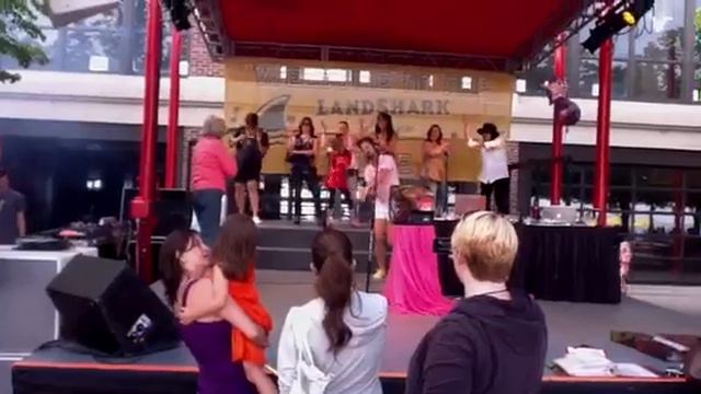 Dancing at Navy Pier.