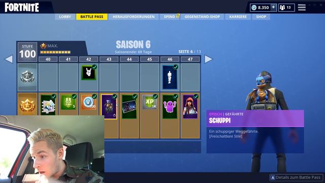 FORTNITE Season 6 - Battle Pass Lvl 100: Alle NEUEN SKINS
