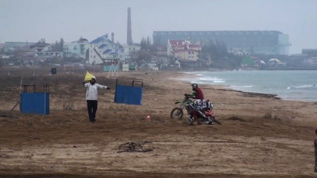 Мотокросс 23 февраля в Крыму. с.Береговое