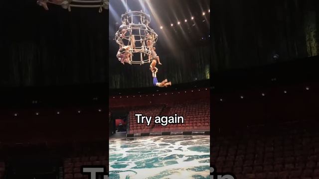 Never Give Up! #circus #circuslife #acrobat #diving #fail