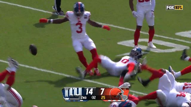 Brian Burns forces huge fumble by Deshaun Watson and G-Men recover it