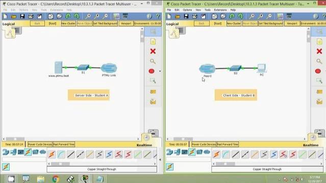 10.3.1.3 Packet Tracer Multiuser - Tutorial