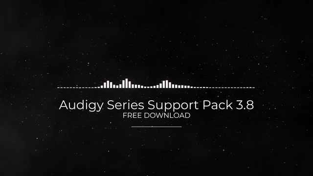 Audigy Series Support Pack 3.8 FULL