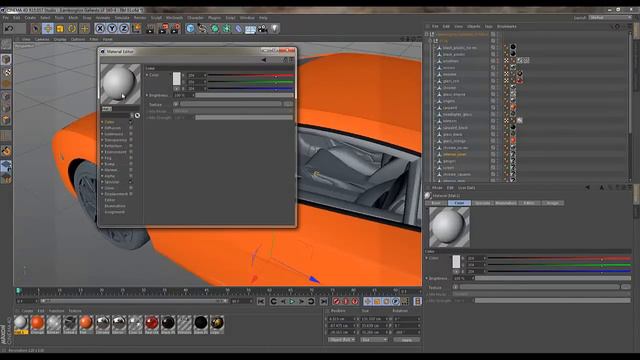 Cinema 4D Tutorial - Texturing and Animating a Car Model - Part 1