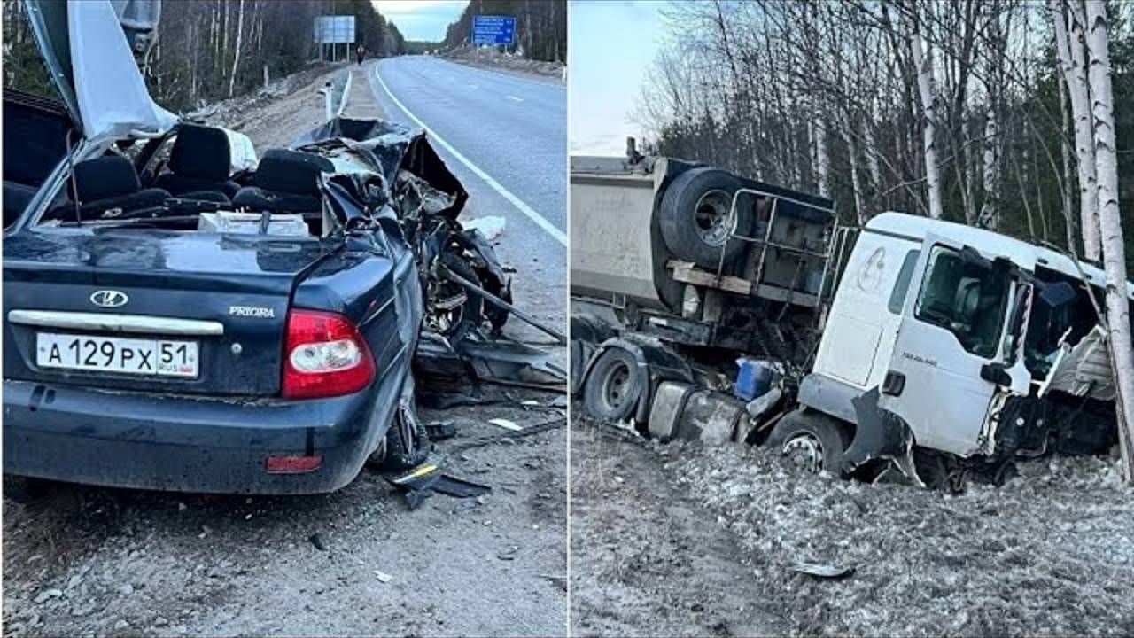 «Ехали в войсковую часть». Три контрактника погибли в ДТП с грузовиком под Мурманском.