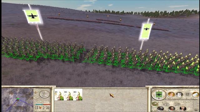 240 phrygian Mercenaries vs 400 Barbarian Swordsmen - Rome Total War Alexander