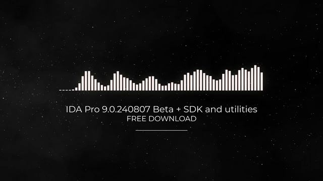 IDA Pro 9.0.240807 Beta + SDK and utilities FULL