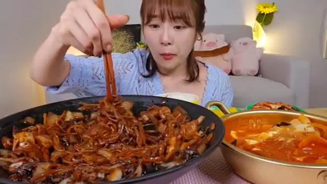 Мукбанг Чанжанмен🍝 и суп с тофу🍲| Еда на камеру | Mukbang ASMR