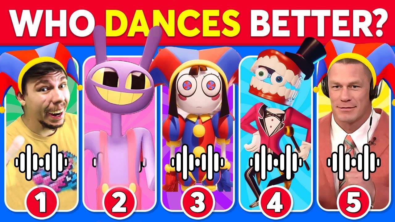 Who DANCES Better_ 💃🎶 The Amazing Digital Circus Edition 🎪 Pomni, Jax, Ragatha, Mr.Beast,...