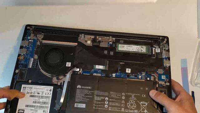 HUAWEI MateBook D15 установка дополнительного SSD HDD (интерфейс SATA)