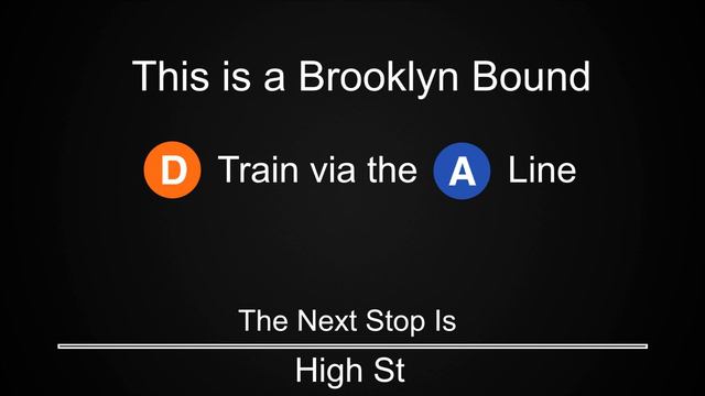 ᴴᴰ R160 D train via A Line - To Far Rockaway Announcements - From Norwood / 205 Street