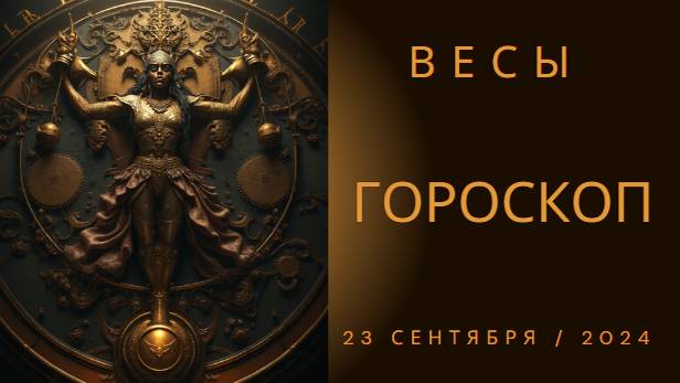 Весы, найдите баланс! ⚖️ Гороскоп на 23 сентября