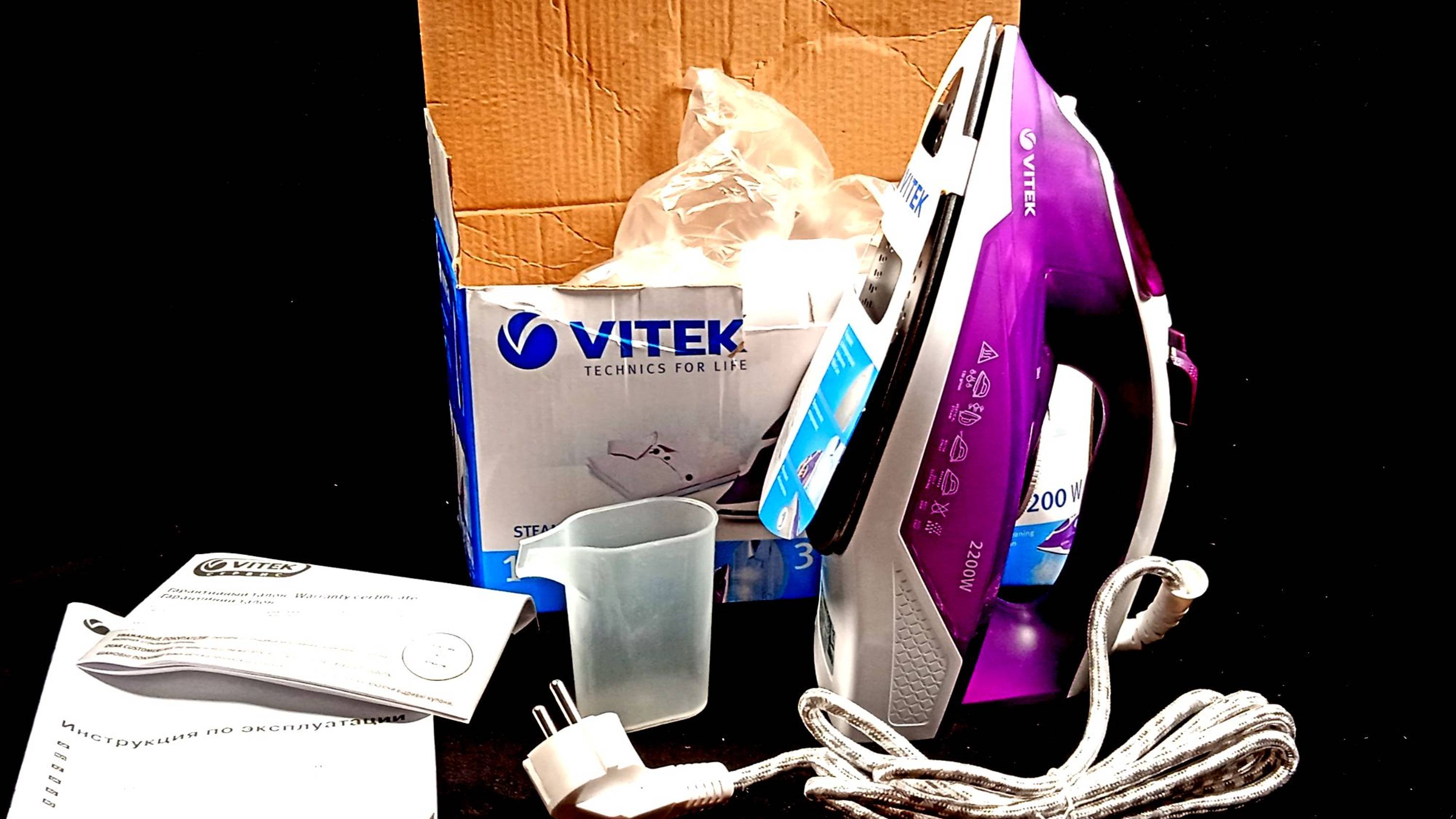 Утюг VITEK VT-8308 VT Фиолетовый Красавчик