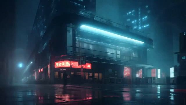 💿👽Cyber Café_ Blade Runner Ambient Music - Blissful Cyberpunk Ambience