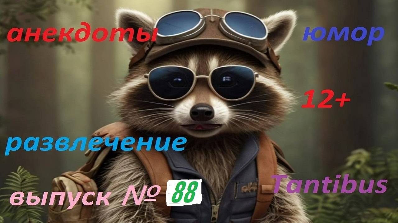 Енот пушок рассказывает анекдоты №88