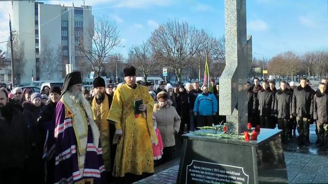 Освящение поклонного креста в Могилеве