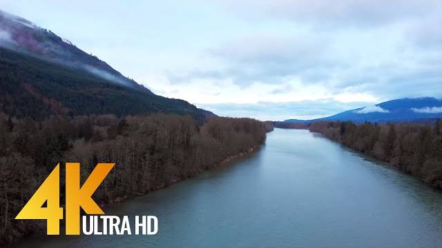 4K Drone Footage - Bird s Eye View of North Cascades - Aerial Footage over Washington Region