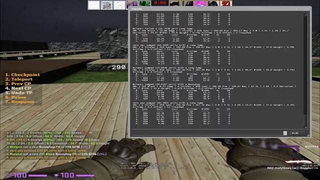 239.6 BH 4 STRAFE (VANILLA SETTINGS, 128 TICK, NOBIND, BHOP)