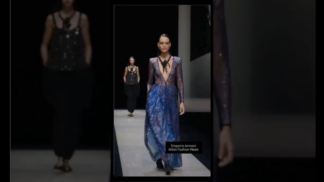 Emporio Armani Woman весна Лето 25. Миланская неделя моды. Milan Fashion Week #armani