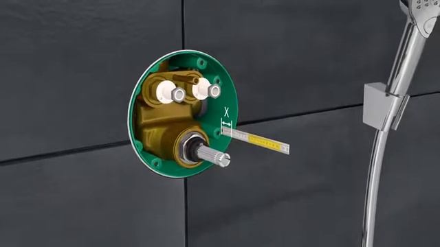 Монтаж термостата Hansgrohe ShowerSelect 15763000 для душа