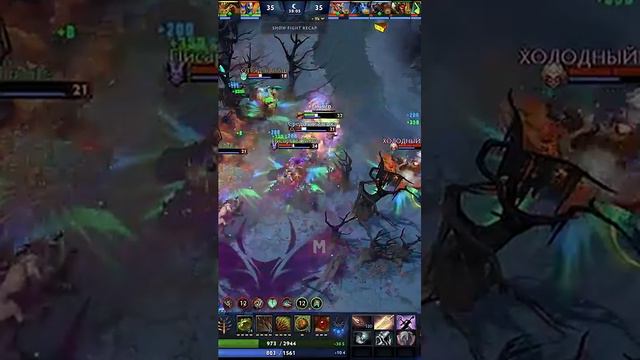 1vs5 Bristleback Rampage #dota2 #shorts