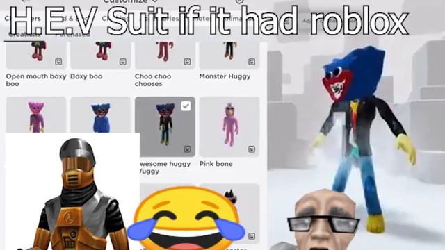 Half-Life H.E.V suit if it had roblox 💀💀