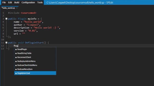 Pisanie pluginów SourceMod[CSGO] [#0] Wstęp & pierwsza komenda