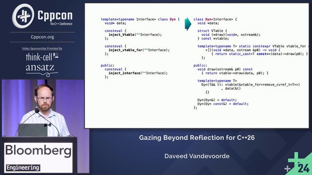 Gazing Beyond Reflection for C++26 - Daveed Vandevoorde - CppCon 2024