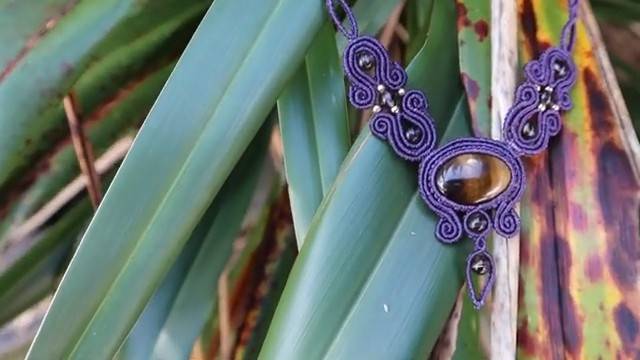 Macrame by Afeng： 2021-27｜Macrame Tutorial｜Macrame Necklace｜Inspiration from Ruyi design ｜