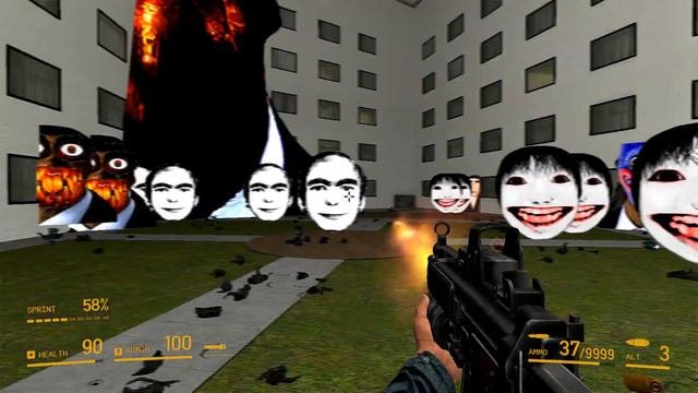 Rosalia Bizcochito Obunga Nextbots vs Manhack Gun in Liminal Hotel!!!? GMOD