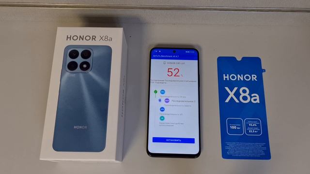 Unboxing & Antutu Benchmark HONOR X8a (CRT-LX1)