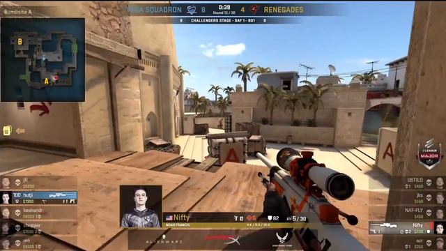 Nifty clutch vs. Vega Squadron