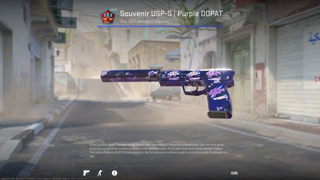 this Murasaki skin is so sick🔥🔥- CS2 Updated ROX Holo Antwerp Sticker - USP Purple DDPAT + ROX Craf