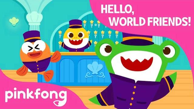 Say Hello and Goodbye | Around the World with Baby Shark | Pinkfong Songs for Children