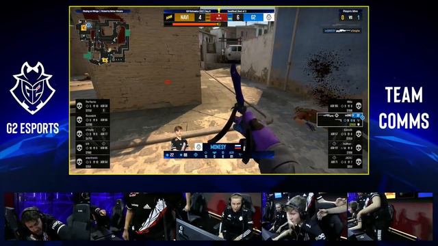 G2 TEAM REACTS TO MONESY INSANE 1V3 CLUTCH [IEM KATOWICE 2022]