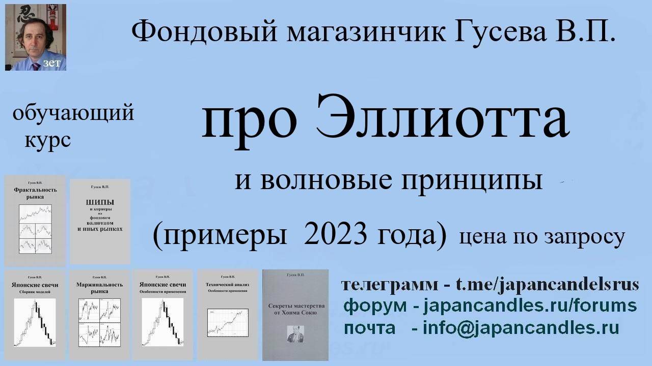 Обучающий курс  - ЭЛЛИОТТ И ВОЛНОВЫЕ ПРИНЦИПЫ  примеры 2023г