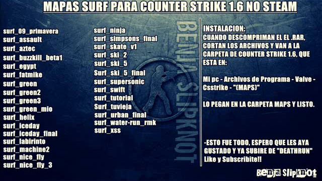 Descargar mapas surf para Counter Strike 1.6 No steam 1 Link Mediafire