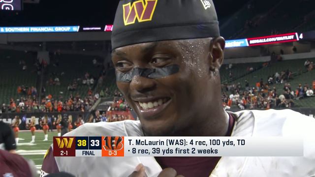 Terry Mclaurin breaks down the impressive Washington offense.