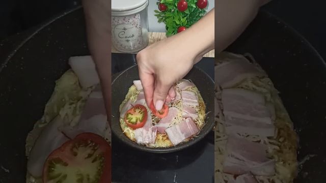 Пицца без муки и духовки😋