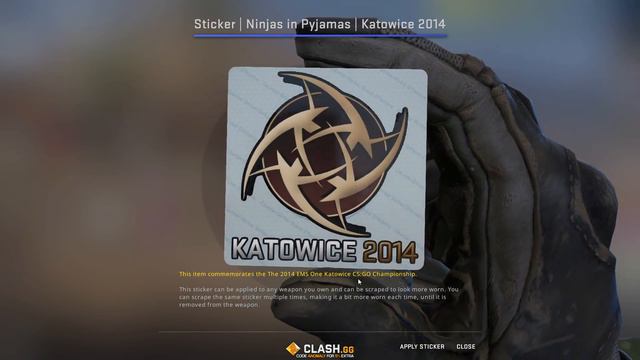 Anomaly WON A STICKER FROM KATOWICE 2014?!