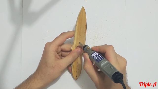 Making popsicle stick CS:GO Skeleton knife. DIY