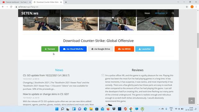 How To Download Counter Strike Global Offensive Game For PC Or Laptop ?? #PC Games.