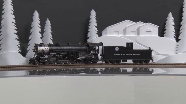 051951-HO Brass Model Train - BLW D&RGW M-78 4-8-2 #1515 Black Boiler