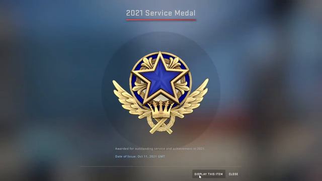 2021 Sapphire (Tier 3) service medal equipping for first time