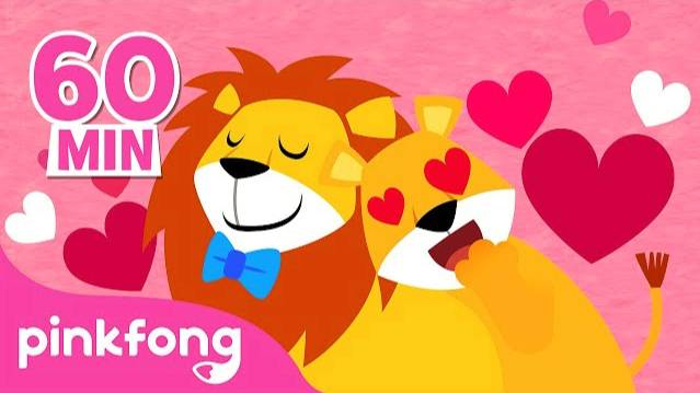 ❤️ Happy Valentine's Day with Lion & Animal Friends | Fun Rhymes Compilation | Pinkfong & Baby Shark