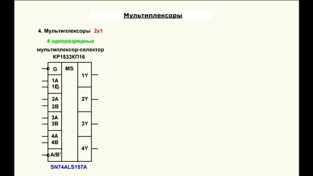 25. Видеоурок 3.25. Мультиплексоры. Часть 4