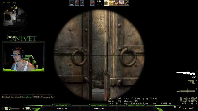 Ace, awp skills, glock, usp. and pure ownage!