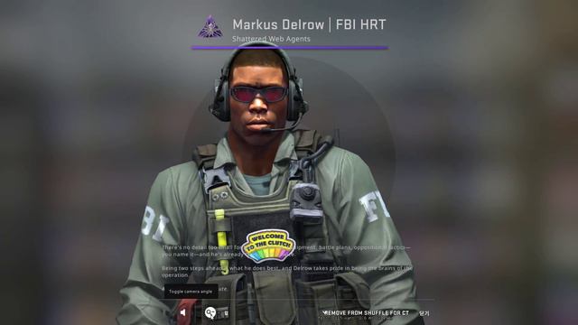 CS:GO CT Agent Markus Delrow | FBI HRT nclude Patch Welcome to the Clutch